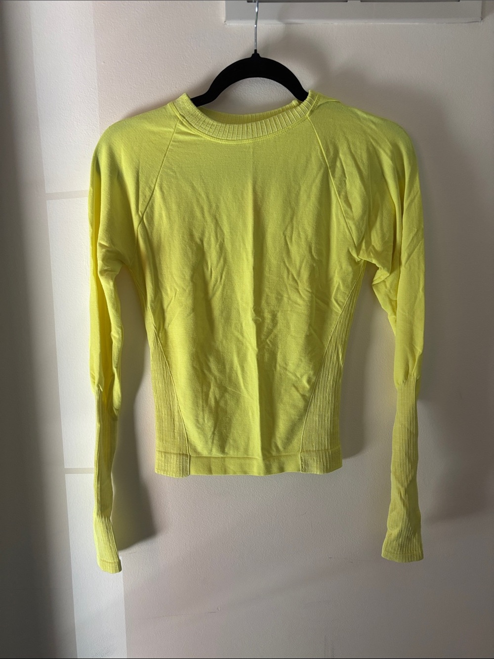 Free People Movement long sleeve Crewneck. NWT. Sour citrus.